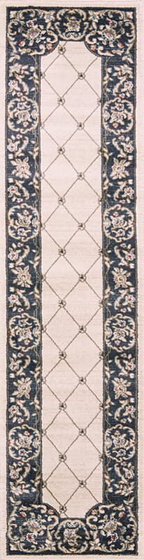 KAS Avalon 5614 Courtyard Ivory / Grey Rugs.