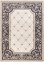 KAS Avalon 5614 Courtyard Ivory / Grey Rugs.