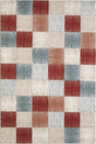 KAS Avalon 5616 Checkered Brown Rugs.