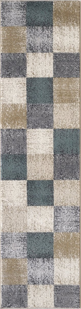 KAS Avalon 5617 Checkered Ivory Rugs.