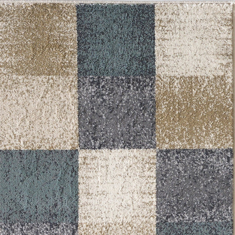 KAS Avalon 5617 Checkered Ivory Rugs.