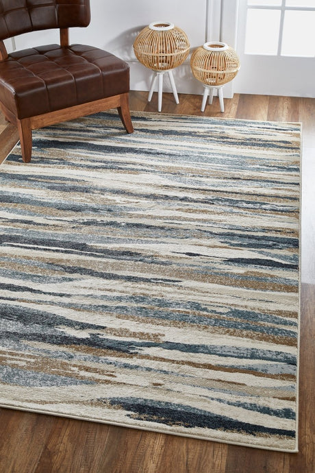 KAS Avalon 5620 Landscapes Ivory/Blue Rugs.