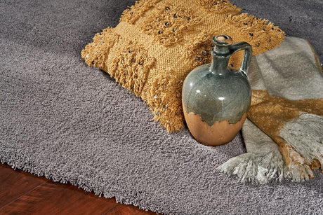 KAS Bliss 1557 Shag Grey Rugs.