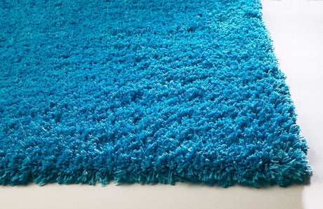 KAS Bliss 1577 Shag Highlighter Blue Rugs.