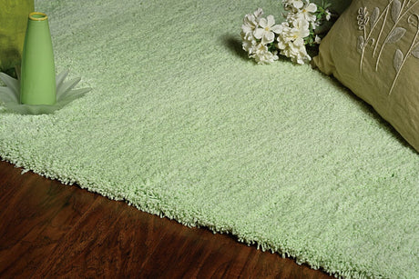 KAS Bliss 1578 Shag Spearmint Green Rugs.