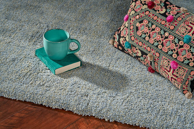 KAS Bliss 1582 Shag Blue Heather Rugs.