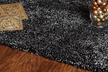 KAS Bliss 1583 Shag Black Heather Rugs.