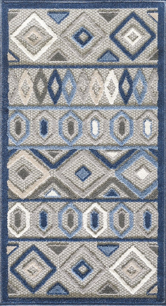 KAS Calla 6921 Aztec Grey/Blue Rugs.