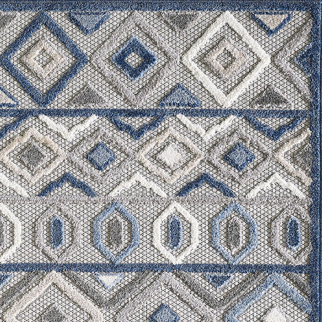 KAS Calla 6921 Aztec Grey/Blue Rugs.