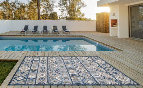KAS Calla 6921 Aztec Grey/Blue Rugs.