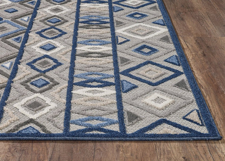 KAS Calla 6921 Aztec Grey/Blue Rugs.