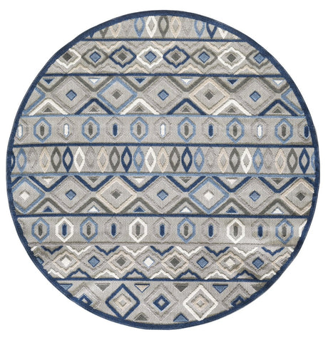 KAS Calla 6921 Aztec Grey/Blue Rugs.