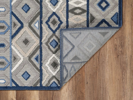 KAS Calla 6921 Aztec Grey/Blue Rugs.
