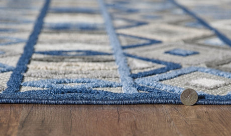 KAS Calla 6921 Aztec Grey/Blue Rugs.
