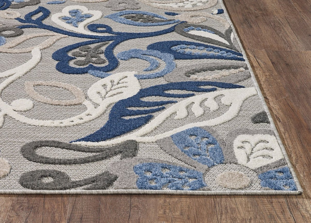 KAS Calla 6922 Leila Grey/Blue Rugs.