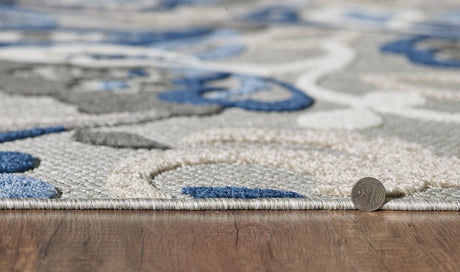 KAS Calla 6922 Leila Grey/Blue Rugs.