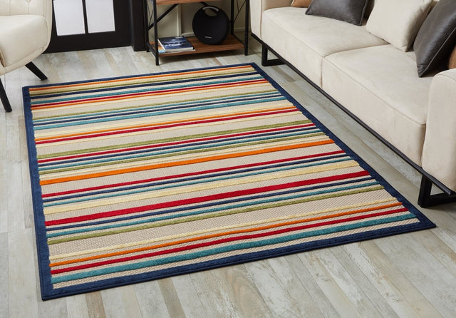 KAS Calla 6927 Stripes Ivory/Multi Rugs.