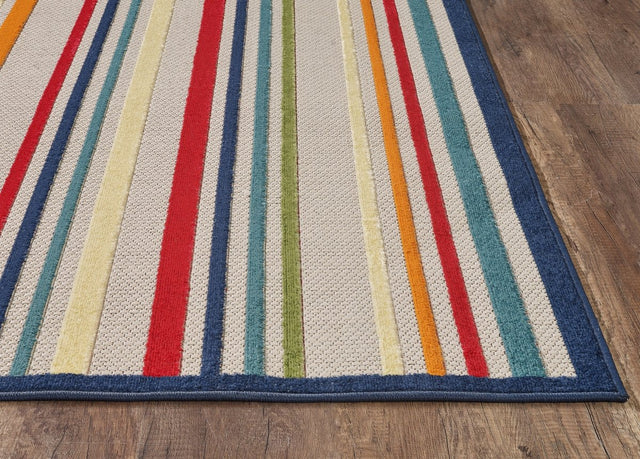 KAS Calla 6927 Stripes Ivory/Multi Rugs.