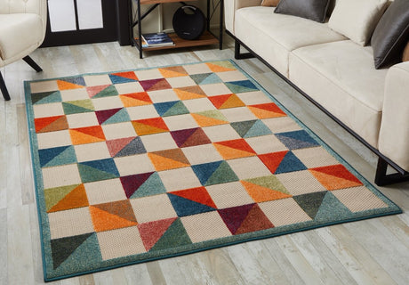 KAS Calla 6930 Scope Ivory/Multi Rugs.
