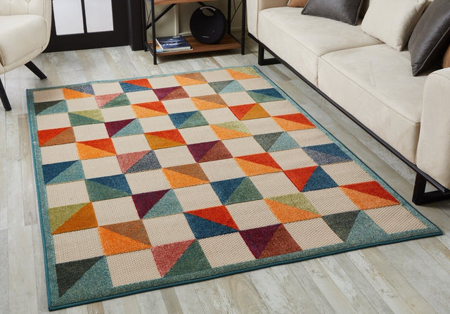 KAS Calla 6930 Scope Ivory/Multi Rugs.