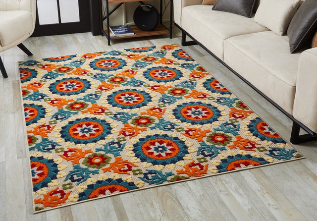 KAS Calla 6931 Manor Ivory/Multi Rugs.