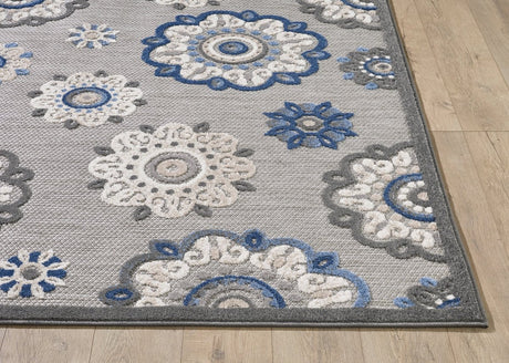 KAS Calla 6932 Suzani Grey Rug.