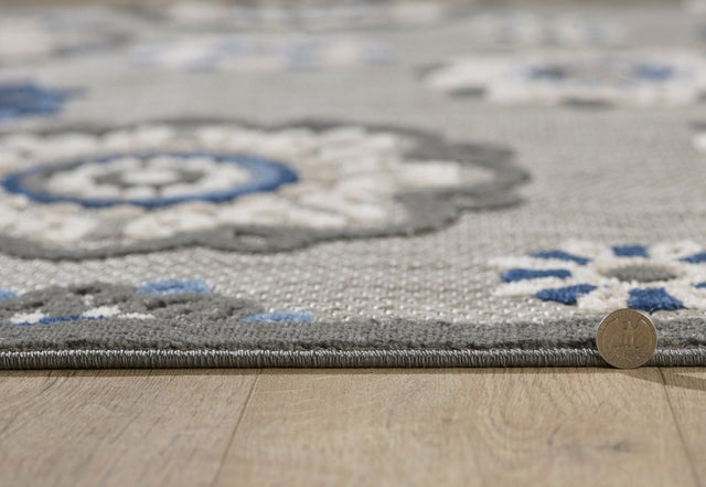 KAS Calla 6932 Suzani Grey Rug.