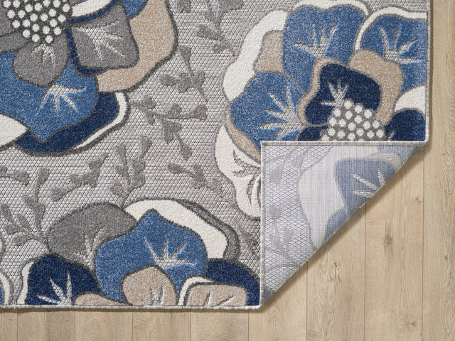 KAS Calla 6935 Flora Grey Rug.