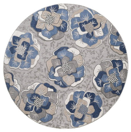 KAS Calla 6935 Flora Grey Rug.