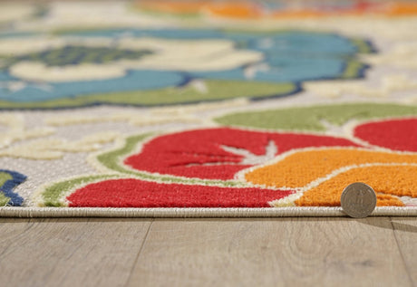 KAS Calla 6936 Flora Ivory Rug.