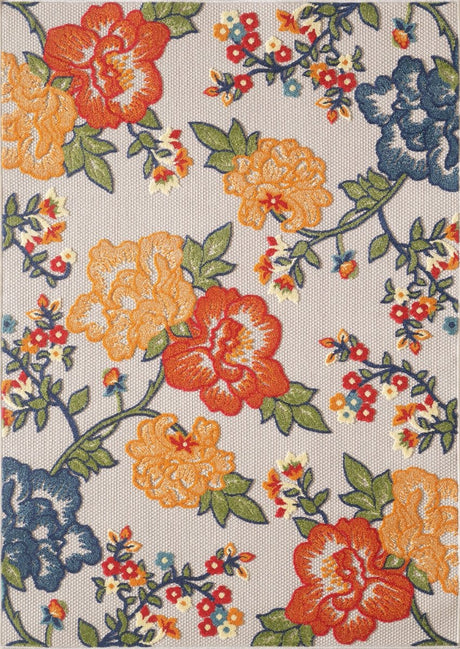 KAS Calla 6937 Floral Vine Ivory Rug.