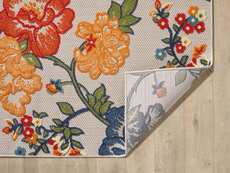KAS Calla 6937 Floral Vine Ivory Rug.