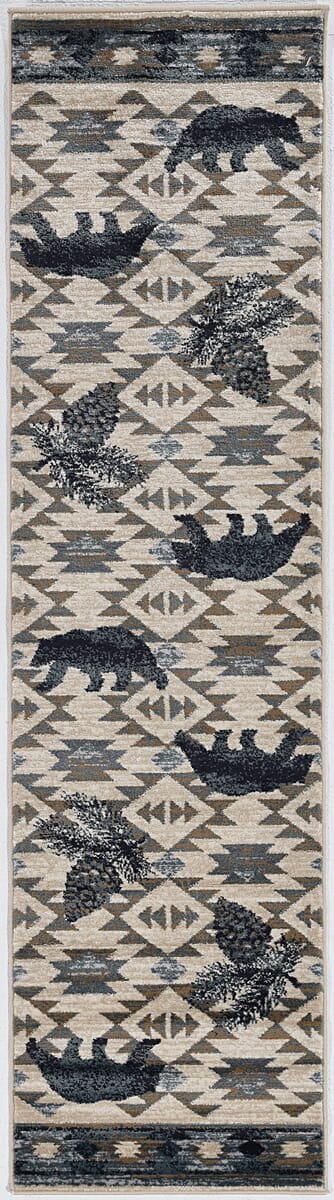 KAS Chester 5634 Montana Ivory / Blue Rugs - KAS - chs56342x77ru