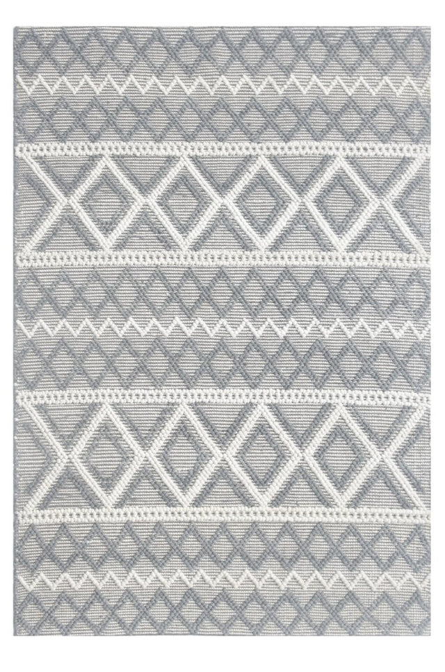 KAS Chloe 7725 Boho Grey/Ivory Rug.