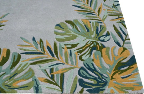 KAS Cove 3003 Tropics Grey/Green Rug.