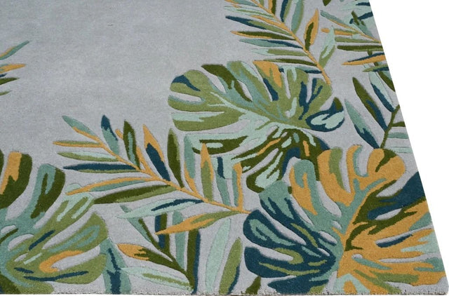 KAS Cove 3003 Tropics Grey/Green Rug.