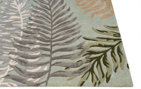 KAS Cove 3007 Ferns Seafoam Rug.