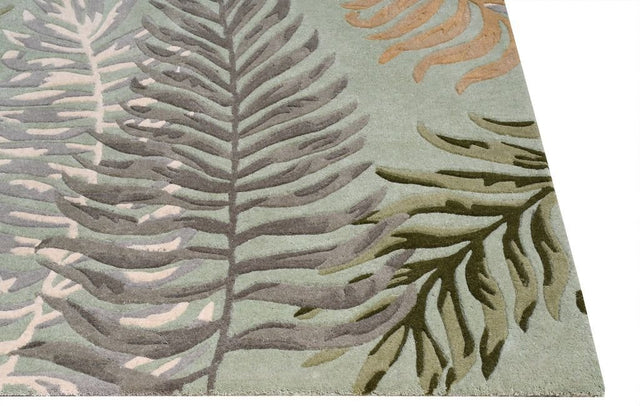 KAS Cove 3007 Ferns Seafoam Rug.