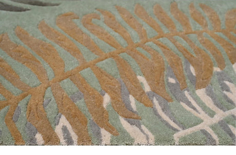 KAS Cove 3007 Ferns Seafoam Rug.