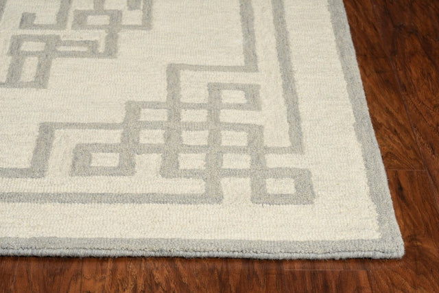 KAS Gramercy 1612 Maysville Ivory Grey Rugs.