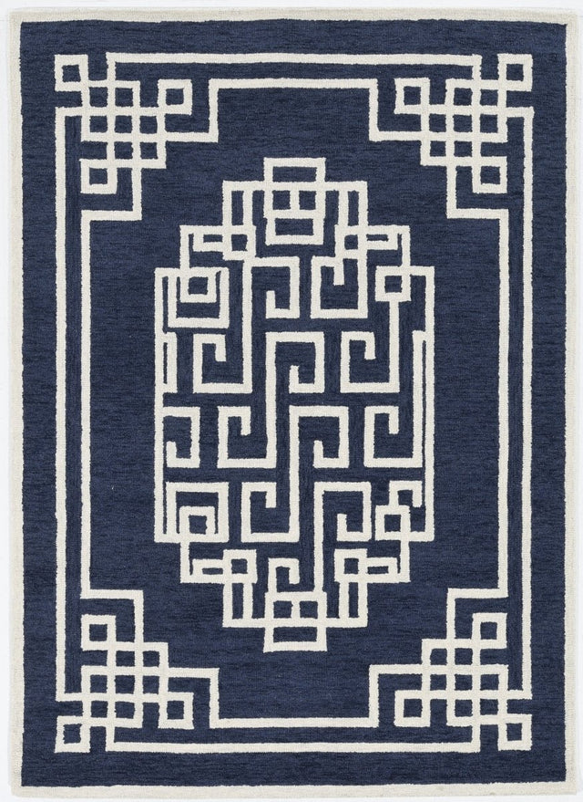 KAS Gramercy 1613 Maysville Navy Ivory Rugs.