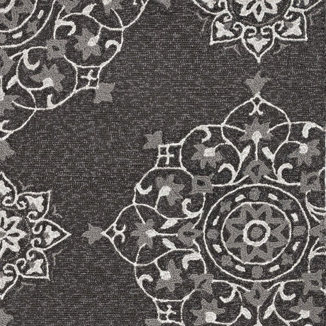 KAS Harbor 4207 Courtyard Charcoal Rugs.