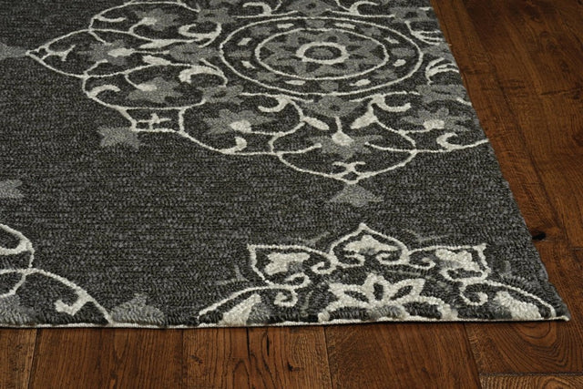 KAS Harbor 4207 Courtyard Charcoal Rugs.