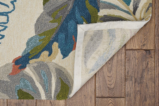 KAS Harbor 4211 Palms Ivory/Teal Rugs.