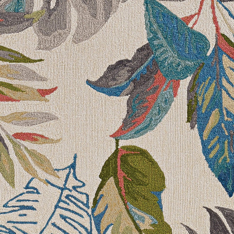KAS Harbor 4211 Palms Ivory/Teal Rugs.