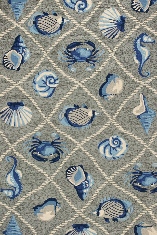 KAS Harbor 4219 Seaside Grey Rugs - KAS - har42192x3