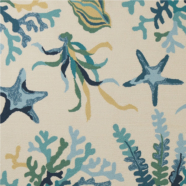 KAS Harbor 4244 Oceana Ivory / Blue Rugs.