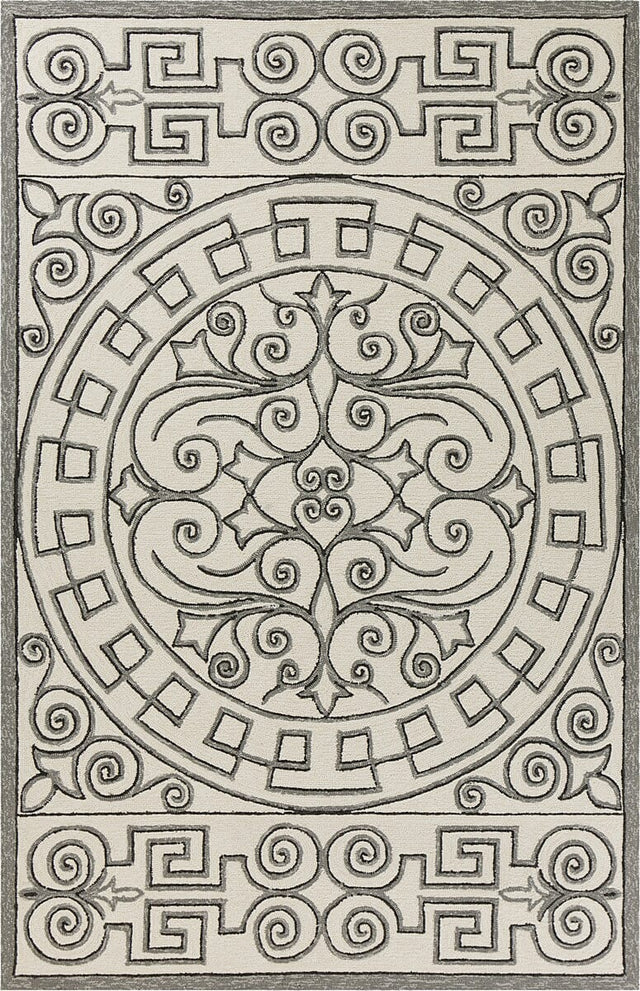 KAS Harbor 4246 Irongate Ivory / Grey Rugs.