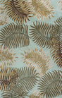 KAS Havana 2612 fern view Aqua Rugs.