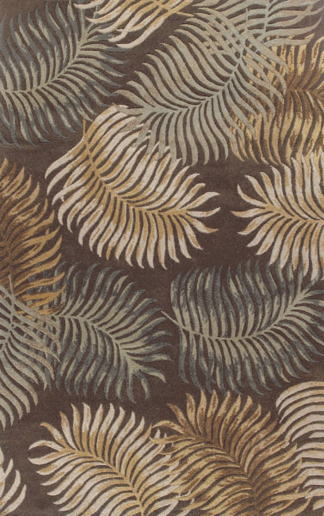 KAS Havana 2617 fern view Espresso Rugs.